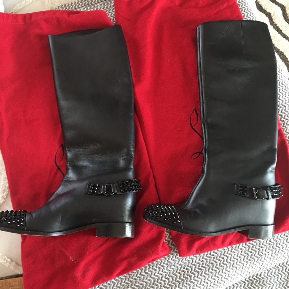 Christian Louboutin Knee High Boots-100% Authentic